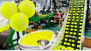 How Tennis Balls are Made\\The Making of a Champion Tennis Ball Secrets Revealed [upl. by Clayberg]