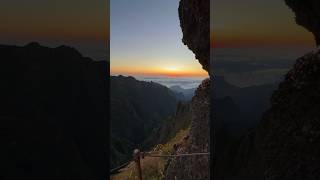 Pico Ruivo Madeira 🇵🇹 madeira portugal sunrise hiking nature [upl. by Eatnod]