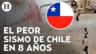 ¿Destruyó todo Estas son las impactantes imágenes que dejó el sismo de 74 grados en Chile [upl. by Beverie]