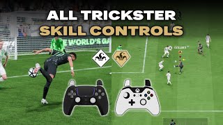 ALL TRICKSTER SKILL CONTROLS in EAFC24 w ONLINE GAMEPLAY EXAMPLES [upl. by Zhang]