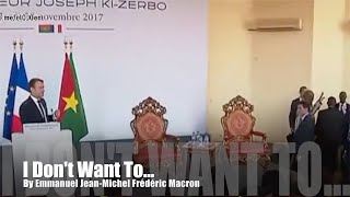 【What They Told】016 Macron Insults Former President of Burkina Faso November 28th 2017 [upl. by Arihppas]