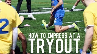 How To Get A Football Trial amp Impress The Coaches  Behind The Scenes Of An Open Tryout [upl. by Udell]