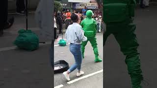 Funny Green Man dance trending viralshort viralvideo trendingshorts baguiocity funnyvideo [upl. by Naie]