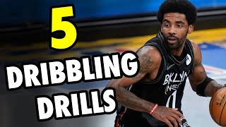 Top 5 Basketball Dribbling Drills For Guards in High School [upl. by Nennek]