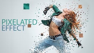 Pixelated Effect Photoshop Tutorial [upl. by Acirne]