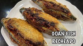 Goan Fish Recheado Recipe  Mackerels Stuffed with Recheado Masala [upl. by Pepper]