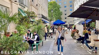 London Walk  Most Expensive Neighborhood in London Belgravia Posh area in Central London 4K HDR [upl. by Nagad]