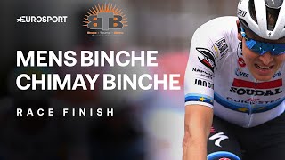 “INSANE SPEED”🔥  BincheChimayBinche 2024 Mens Elite Final Kilometres  Eurosport Cycling [upl. by Yniar832]