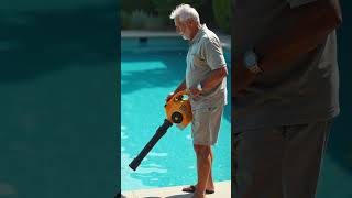 Clean Your Pool with a Leaf Blower [upl. by Ecnarwal198]