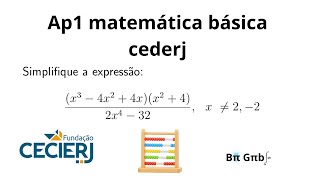 Corrigindo prova ap1 CEDERJ matemática básica [upl. by Nnuahs]