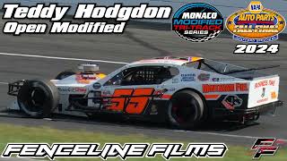 Teddy Hodgdon Monaco Modified Stafford Speedway Fall Final 2024 [upl. by Onitram]