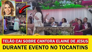 Telão de Palco Cai sobre Cantora Elaine de Jesus e Pastores durante Evento no Tocantins [upl. by Abih]