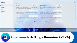 OneLaunch Settings Overview 2024 [upl. by Harlan231]