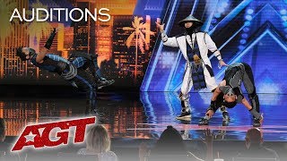 WOW EPIC Dance Crew Delivers Mortal Kombat x Street Fighter Show  Americas Got Talent 2019 [upl. by Novyad]