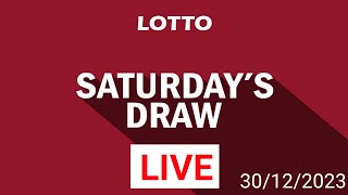 The National Lottery Lotto Draw Live Form Saturday 30 December 2023 [upl. by Llerrehc]