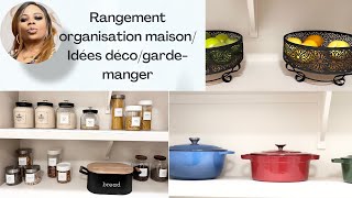 Rangement organisation maisonidées découne maison propre et rangée gardemangerpantry refresh [upl. by Harvison]