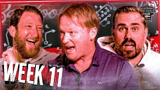 Dave Portnoy and Big Cat Welcome Jon Gruden to Barstool  Pro Football Football Show Week 11 [upl. by Smiga]