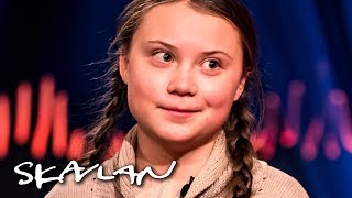 Climate activist Greta Thunberg 16 says her Aspergers has helped  SVTTV 2Skavlan [upl. by Milford865]