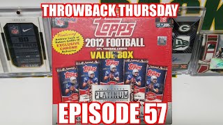 2012 Topps Football Value Box Throwback Thursday EP 57 [upl. by Lonergan620]