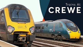 Trains at Crewe WCML  15122023 [upl. by Htaeh]