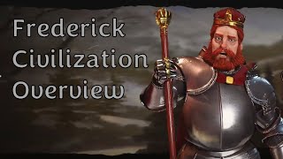 Civ 6 Leader Overviews How to Play Frederick Barbarossa of Germany [upl. by Ahtiekahs]