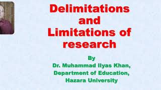 Delimitations and limitations of research [upl. by Nauht]