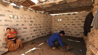 Cementing a nomadic house making a natural glacier and canopy [upl. by Yreffoeg]