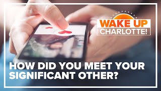 More Americans turn to dating apps to find love WakeUpCLT To Go [upl. by Loma]