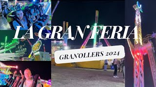 ¡LA GRAN FERIA DE ATRACCIONES DE GRANOLLERS 2024 🎡🎢⛲️ [upl. by Sokem734]