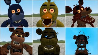 NEW ALL FNAF MOVIE ANIMATRONICS JUMPSCARES in Garrys Mod [upl. by Elianore]