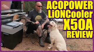 AcoPower X50a LiOnCooler Battery and Solar Powered Refrigerator Review [upl. by Roana]