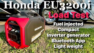 Honda EU3200i  2600 Watt Portable FuelInjected Inverter Generator Load Test [upl. by Granville]