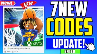 SECRET UPDATE  DUNKING SIMULATOR CODES 2x [upl. by Charisse]