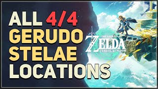 All 4 Gerudo Stelae Locations Legend of Zelda Tears of the Kingdom [upl. by Evans209]