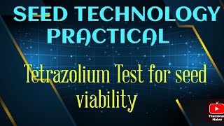 Tetrazolium Test for seed viability [upl. by Tehr473]