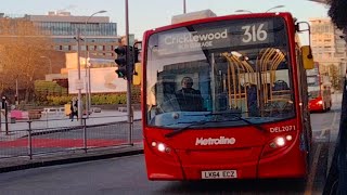 Busy Afternoon Journey Route 316 Towards Cricklewood Bus Garage [upl. by Viglione234]