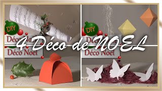 Noel decoration DIY 4 idée christmas [upl. by Sadirah]