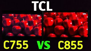 TCL C755 Vs C855 which one is better full detail Review 2024💥 [upl. by Annoyik]