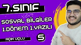 7Sınıf Sosyal Bilgiler 1Dönem 1Yazılı  AÇIK UÇLU SORULAR [upl. by Meekar484]