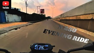 Evening Ride POV  Onboard The N250BS6  I Phone 13 [upl. by Sukramaj]