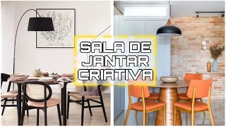 COMO TER UMA SALA DE JANTAR ELEGANTE E CRIATIVA  DICA DE DECORAÇÃO PARA SALA DE JANTAR [upl. by Ailam]