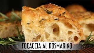 Focaccia al Rosmarino  Poolish Method [upl. by Ledah]