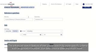 Tutorial My CMA CGM How to use the Invoice Dashboard [upl. by Fe]