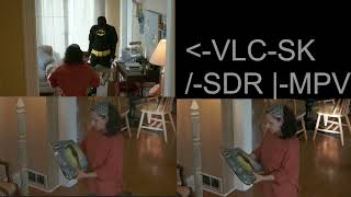 SDR to HDR comparison VLCSpecialK and MPV BT2446a [upl. by Crain758]