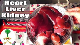 ENG Heart Liver Kidney Primitive Recipe  Kingdom Saudi Arabia KSA [upl. by Nohsram]