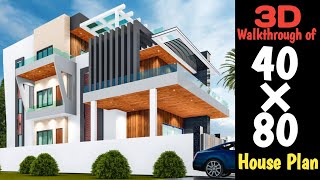 40×80 House Plan  3200 SQFT House design  ऐसा लाजवाब घर नहीं देखा होगा  creativearchitects [upl. by Hesler]