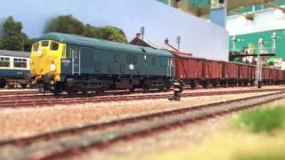 SLW soundfitted Class 24s in action on Mostyn P4 layout [upl. by Burdelle]