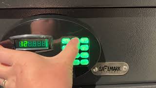 How to Use Safemark Hotel Safe Lock Unlock Reset [upl. by Adok]