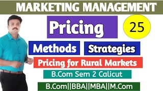 Pricing to capture valueMethods of PricingPricing StrategiesPricing for rural marketsMarketing [upl. by Enrique]