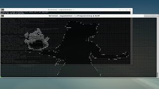 Live ASCII Art via Linux Terminal [upl. by Ayote]